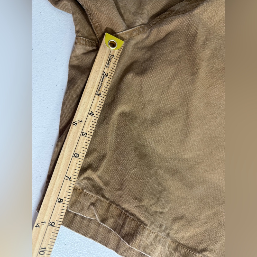 Cabelas Mens Shorts Size  42 Oak Brown Casual Flat Front Denim Outdoors - Picture 8 of 8
